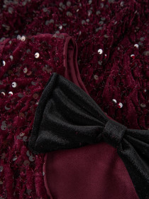 NAME IT Paillet Bluse Rusitta Burgundy